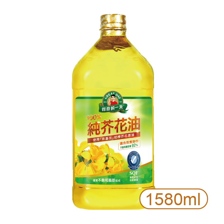 【得意的一天】桂格得意的一天純芥花油 1.58L