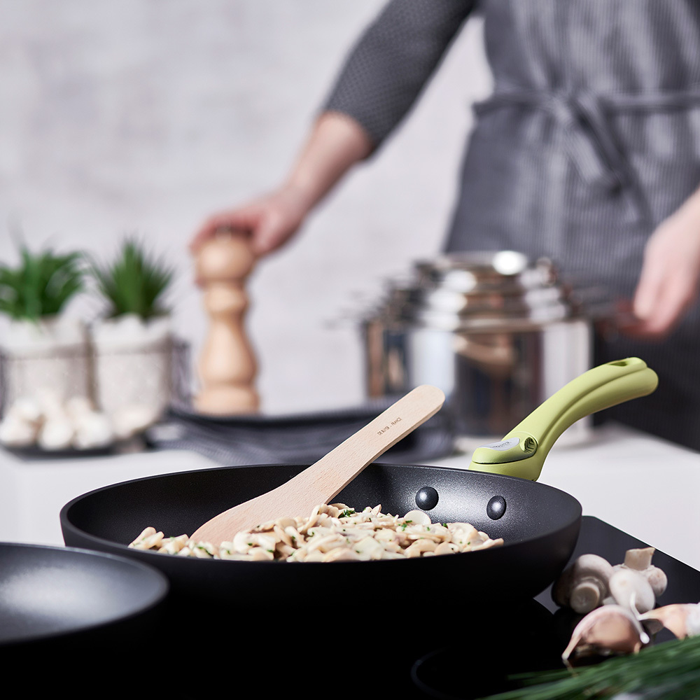 Choc 黑銀都會TWISTY活動柄系列 l 加厚不沾平底鍋 (適用IH感應爐 / 需另加購握柄)