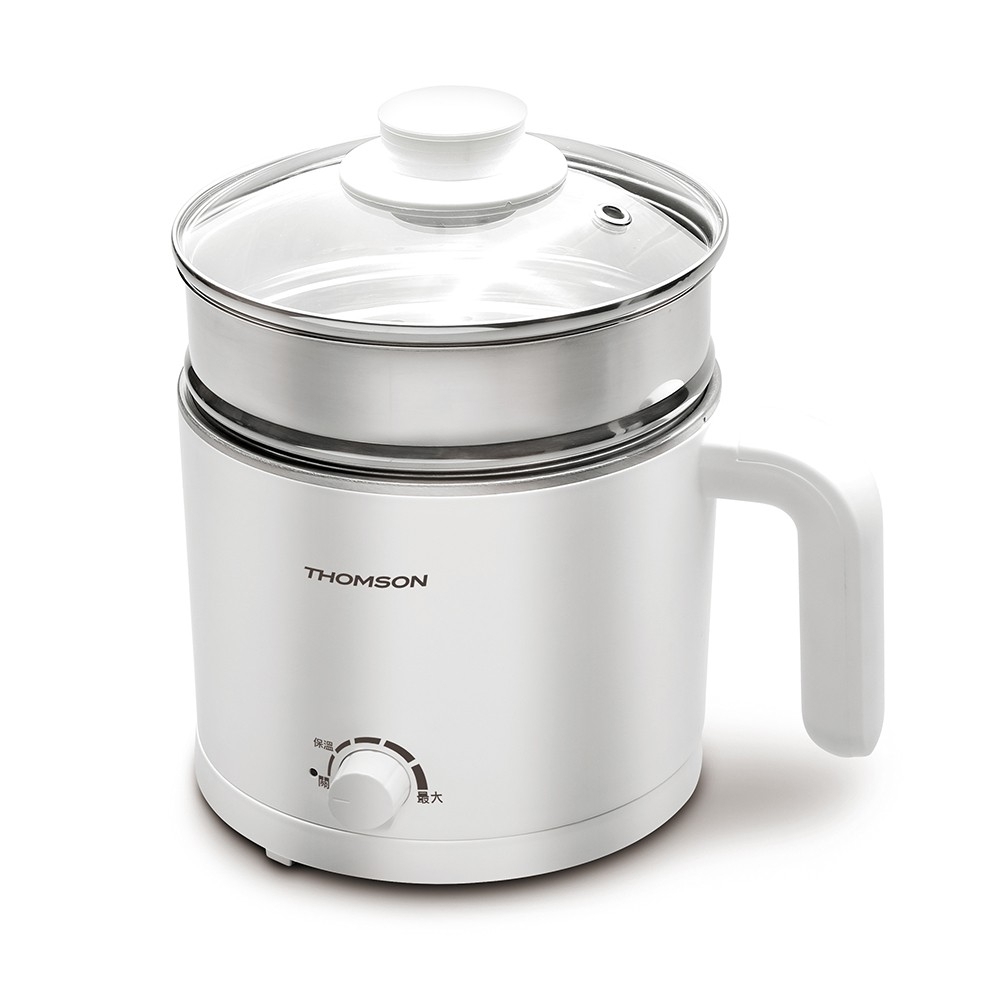【THOMSON】雙層防燙帶蒸籠美食鍋