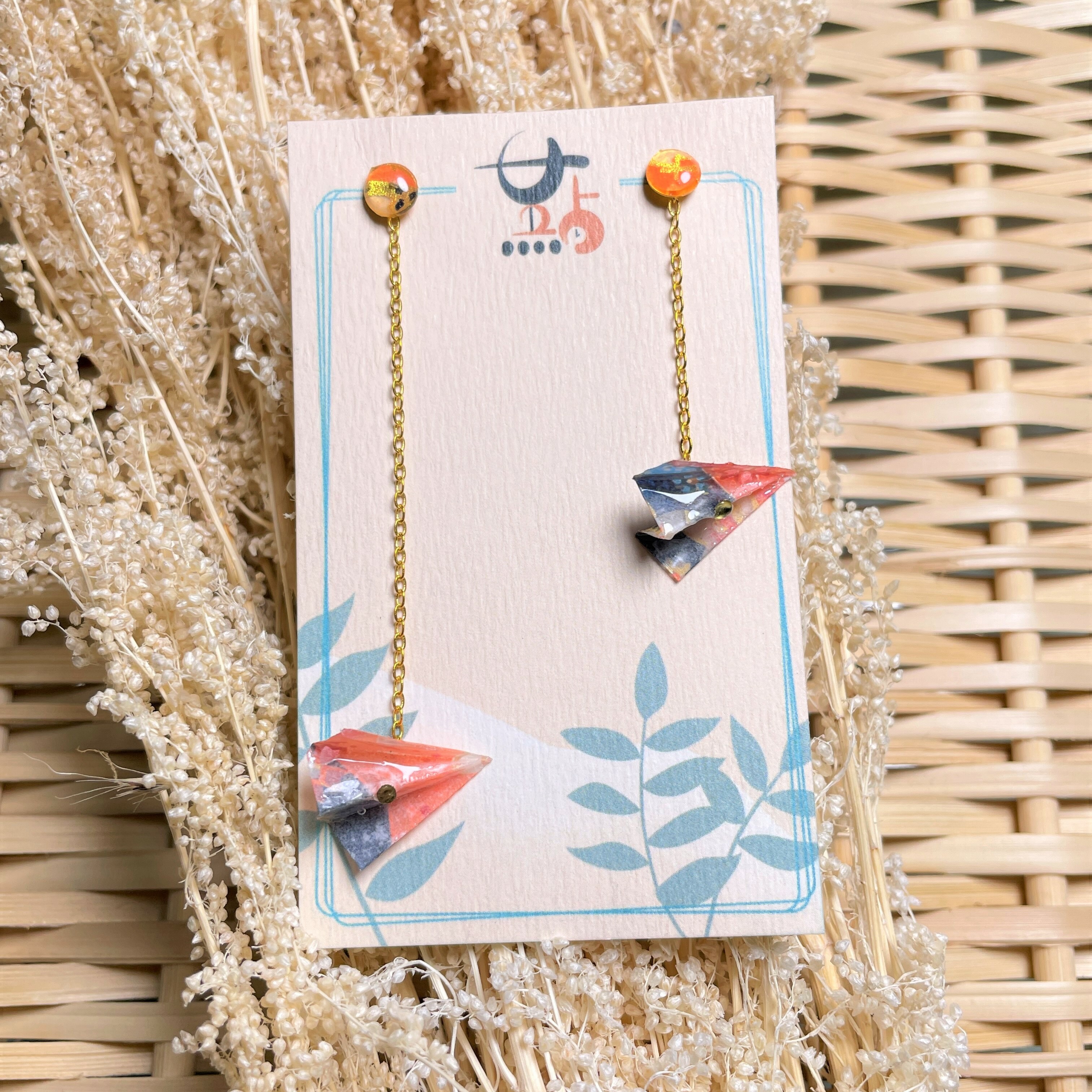 耳環 - 紙飛機