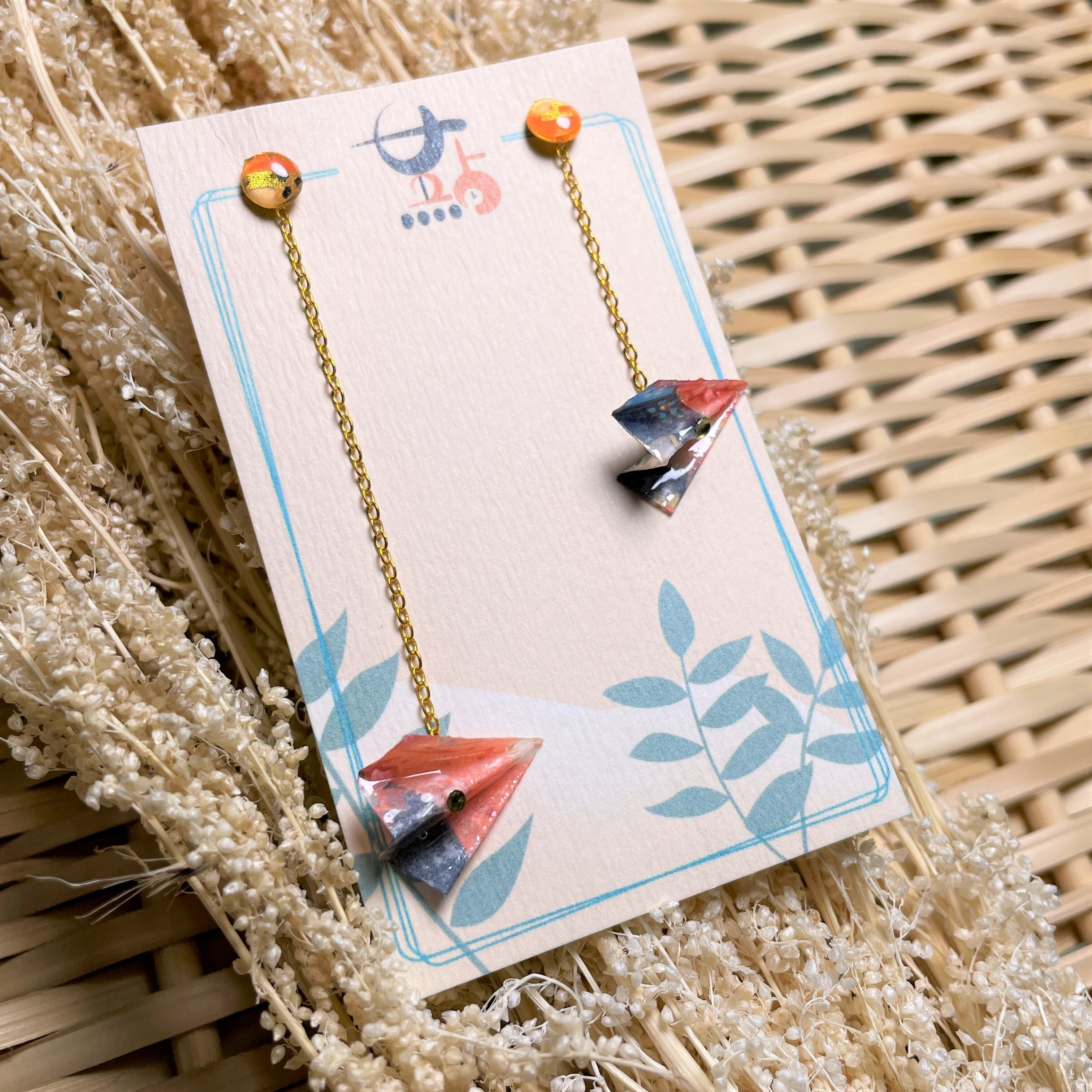 耳環 - 紙飛機