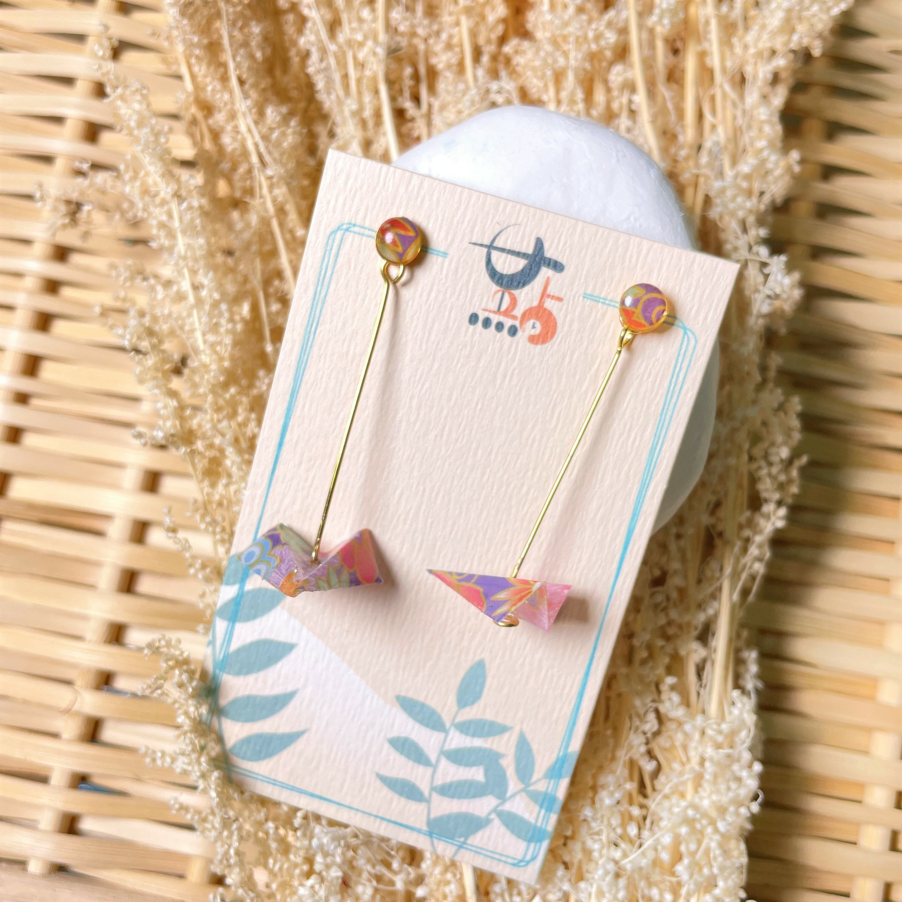 耳環 - 紙飛機