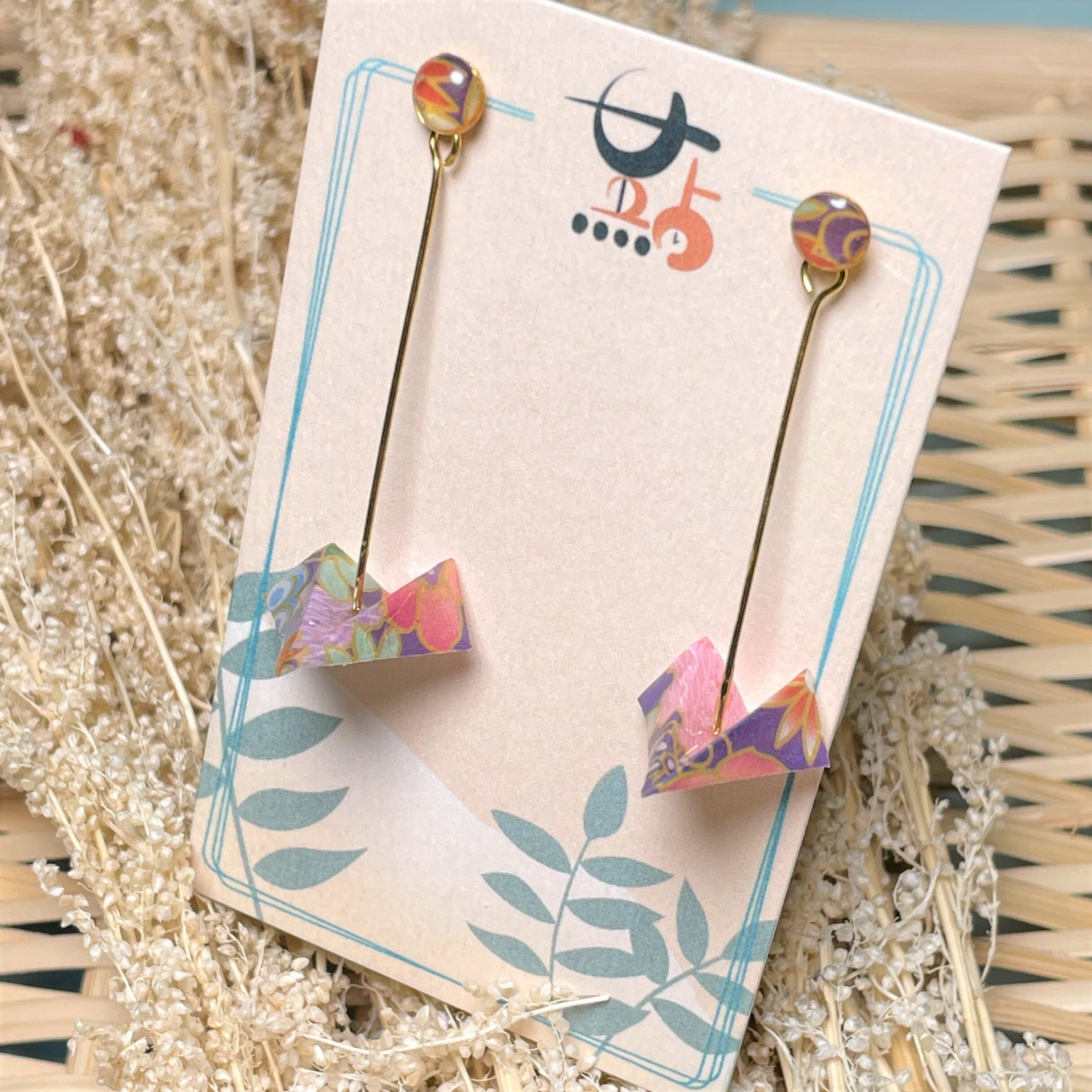 耳環 - 紙飛機
