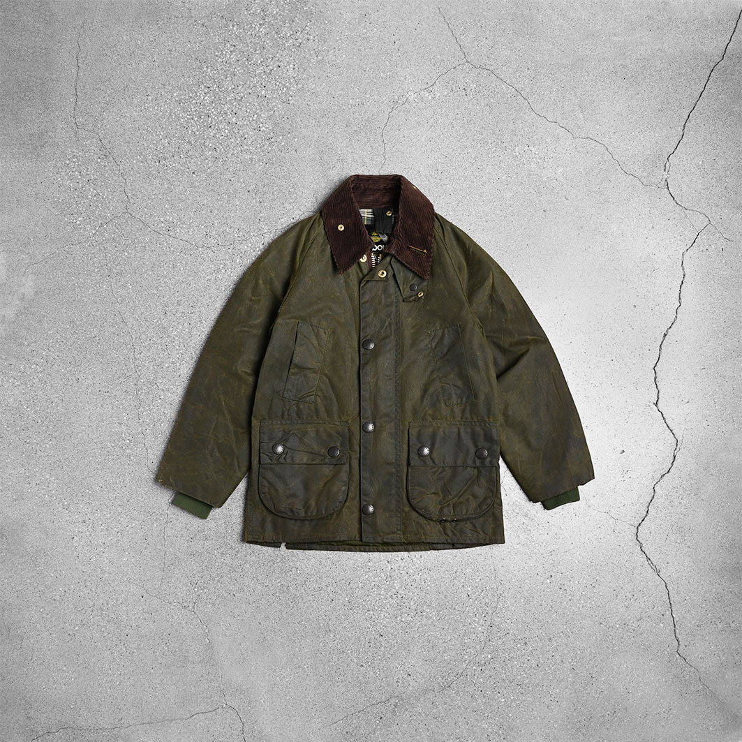 Barbour油布衣、二手古著外套、Barbour Wax Jacket、油布清潔｜vintage