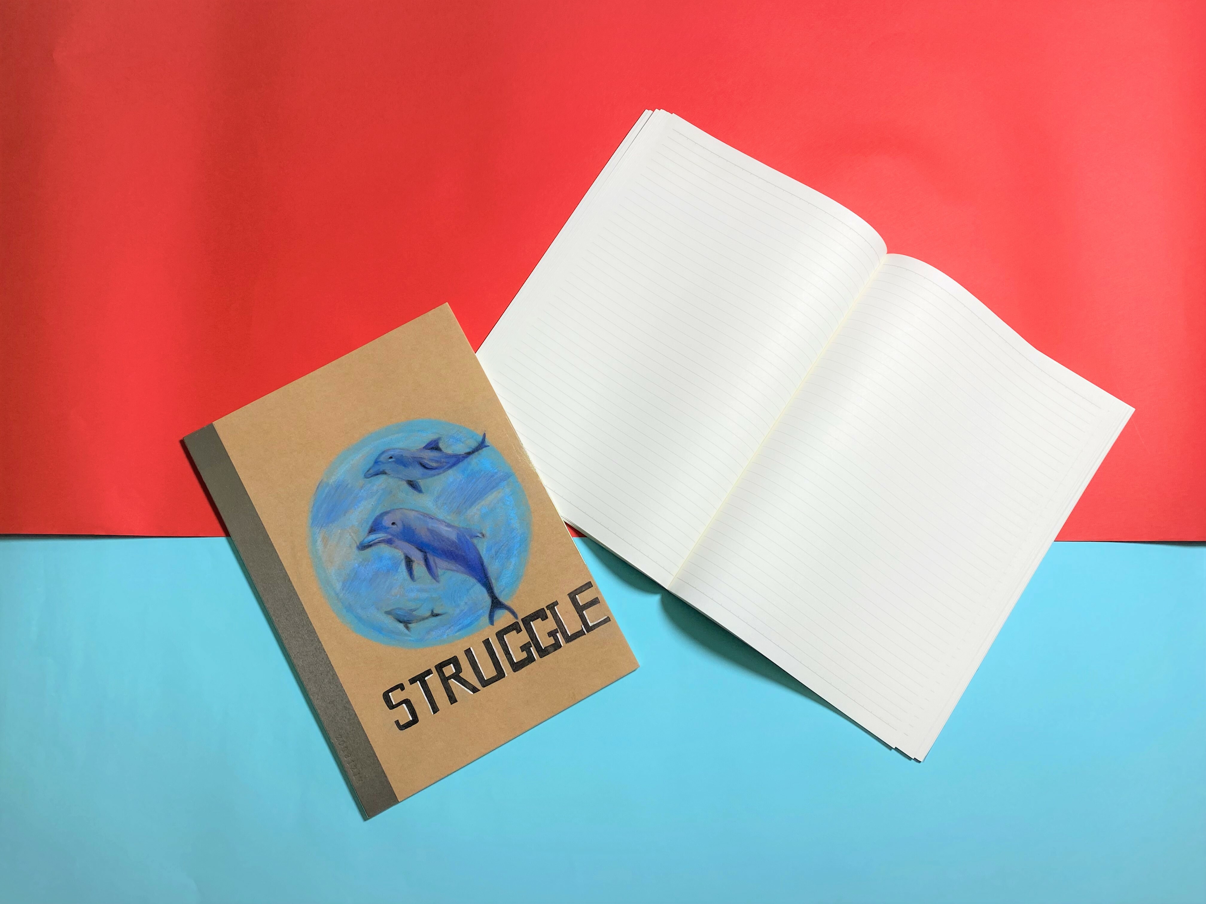 手繪單行簿 - 海豚