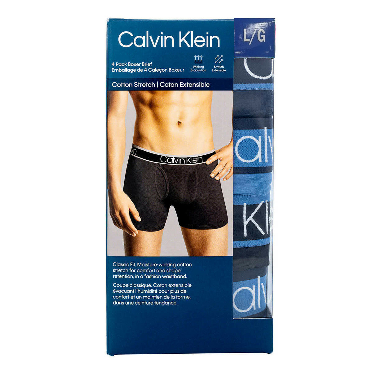Calvin Klein Classic Fit 4 Pack Boxer Brief