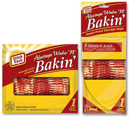 STINK SACK WAKE N BAKIN SMELL-PROOF STORAGE BAGS