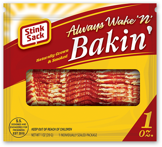 STINK SACK WAKE N BAKIN SMELL-PROOF STORAGE BAGS