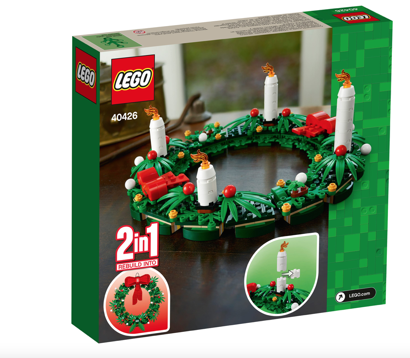 [飛米樂高積木磚賣店] LEGO 40426 CHRISTMAS WREATH 2-IN-1