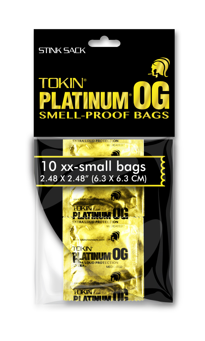 STINK SACK™ TOKIN PLATINUM OG SMELL-PROOF BAGS - 10PCS