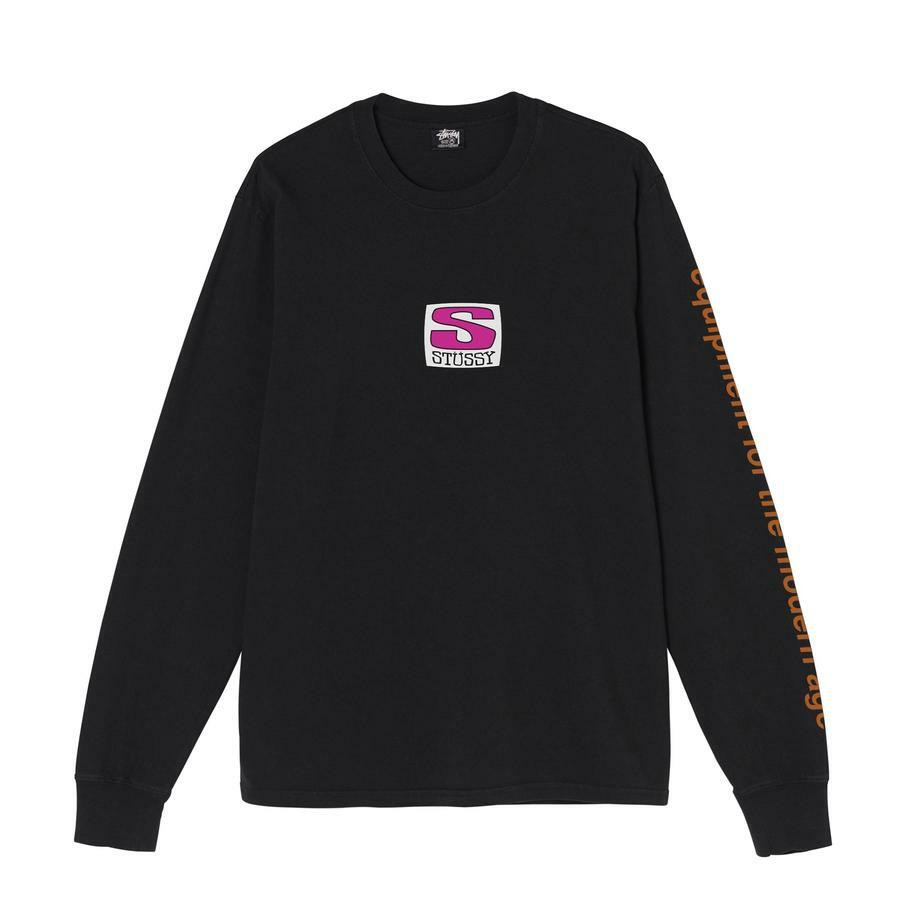 [Instock] STÜSSY EQUIPMENT COMPANY PIGMENT DYED LS BLACK