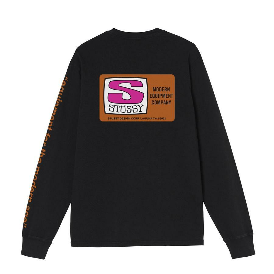 [Instock] STÜSSY EQUIPMENT COMPANY PIGMENT DYED LS BLACK