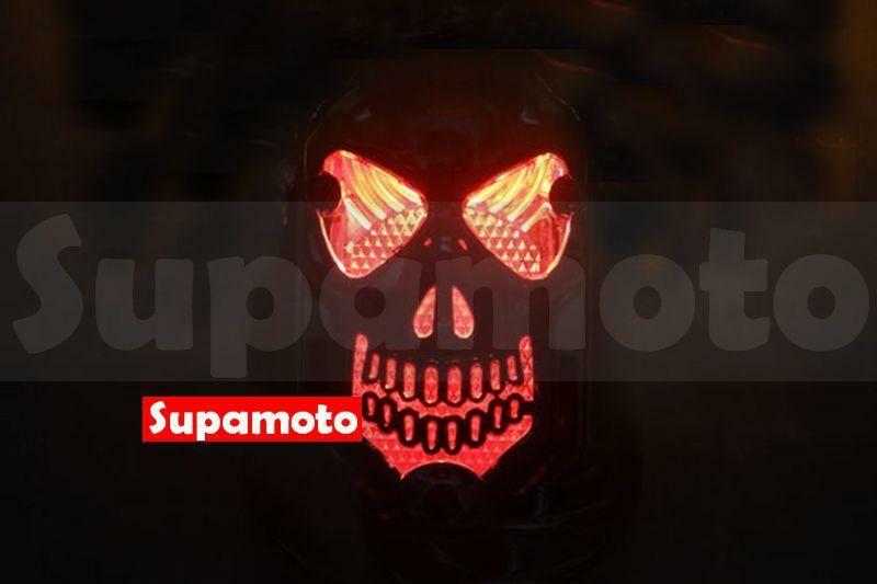 -Supamoto- D732 尾燈 骷髏 後燈 牌照 煞車燈 復古 嬉皮 哈雷 OLD SCHOOL 跩哥 美式 哈士