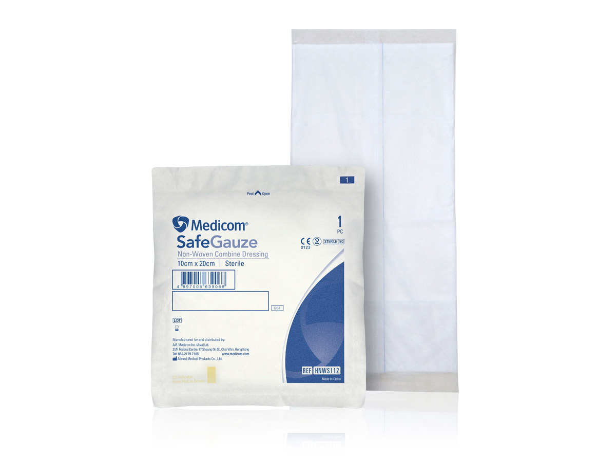 Medicomp® SafeGauze 特強吸滲消毒無紡布 10cm X 20cm (一片裝)