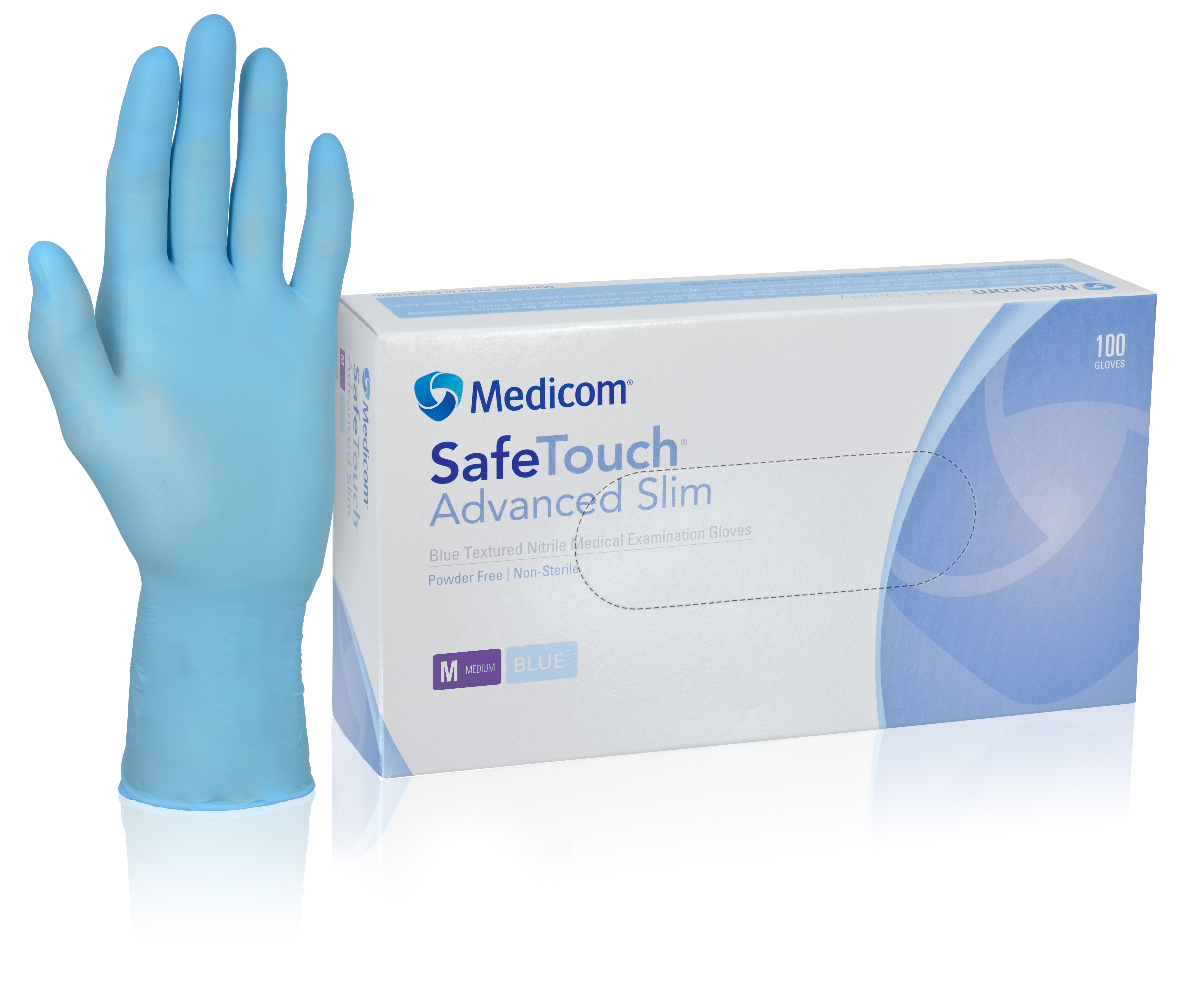 SAFETOUCH 丁晴手套藍色 中碼