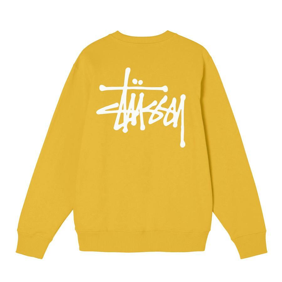 [Instock] STÜSSY BASIC STÜSSY CREW HONEY