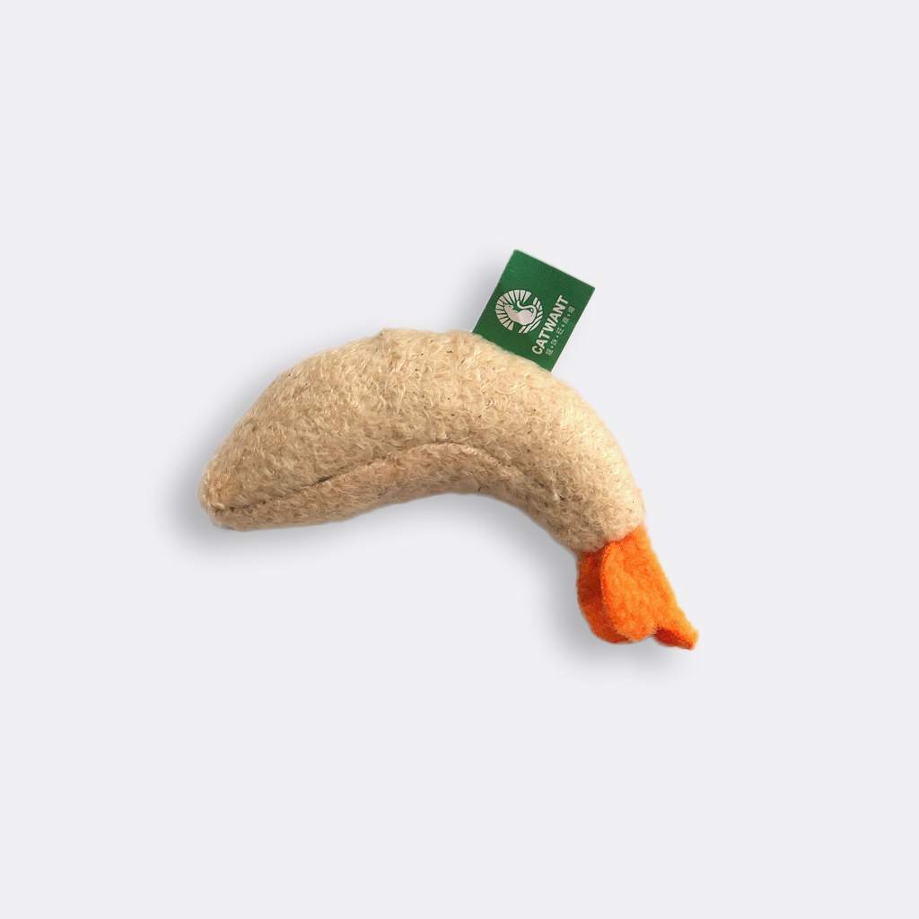 小炸蝦-100%貓薄荷填充貓玩具