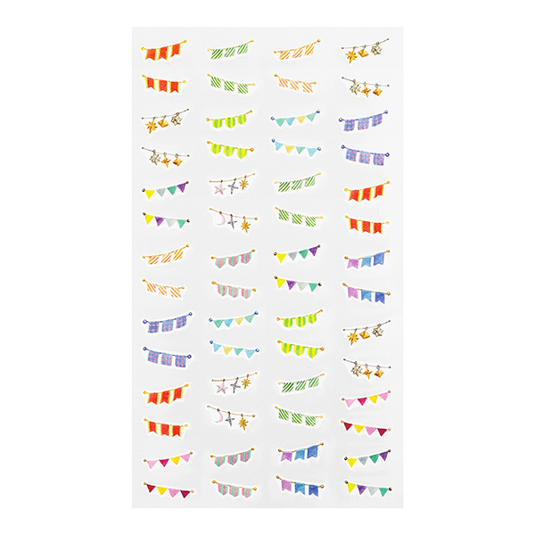 MIDORI 手帳專用貼紙 和紙小貼紙 旗幟