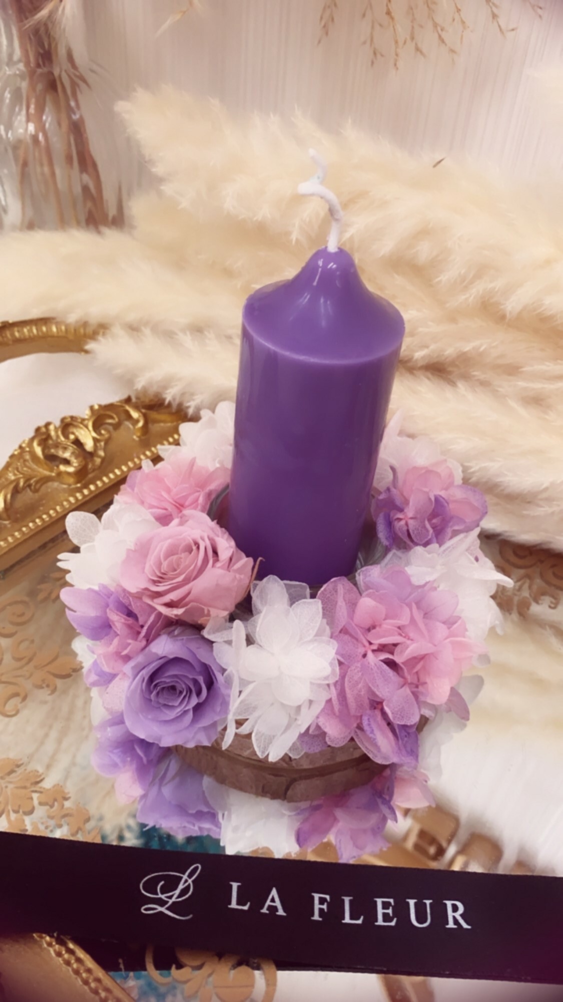 期間限定💢🎄日本保鮮花聖誕燭台花 🌈包含教授製作一支蠟燭(PM/Whatapps 61174567預約)