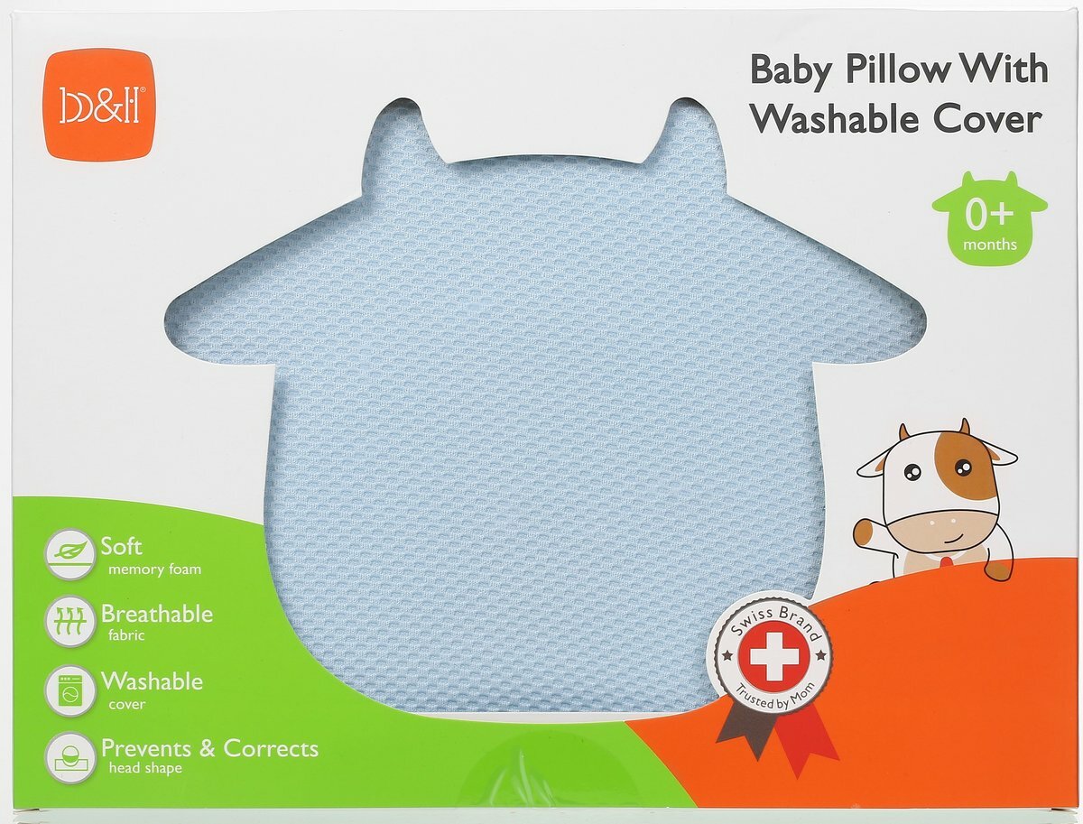 B&H Swiss Baby Shaping Pillow - Includes One Extra Pillow Cover