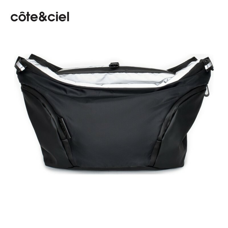 バッグ Cote&Ciel Oder-Spree Memorytech Cote and Ciel Black Memory Tech Oder-Spree Messenger Bag