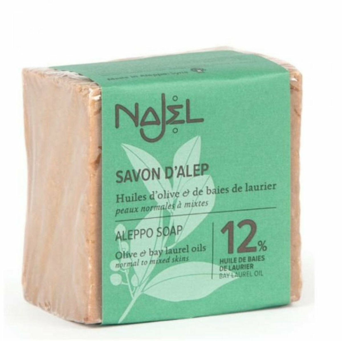 NAJEL 阿勒頗天然手工古皂 - 12%月桂油88%橄欖油 法國品牌 香港行貨香皂  [贈送起泡皂袋]