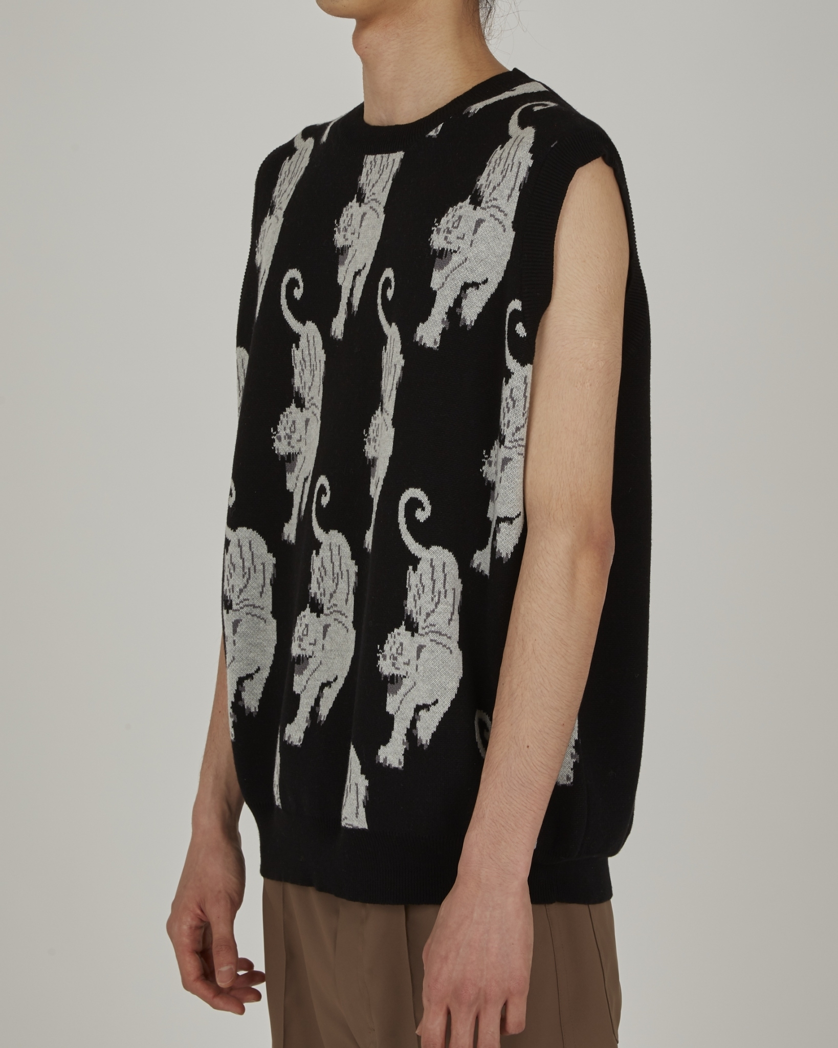 【国内即発送】 ttt msw Panther Knit Vest (L) ニット/セーター
