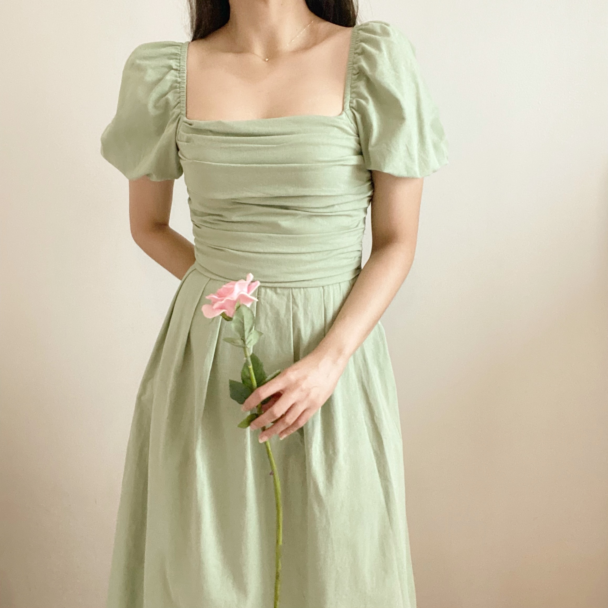 Frances Dress - Matcha