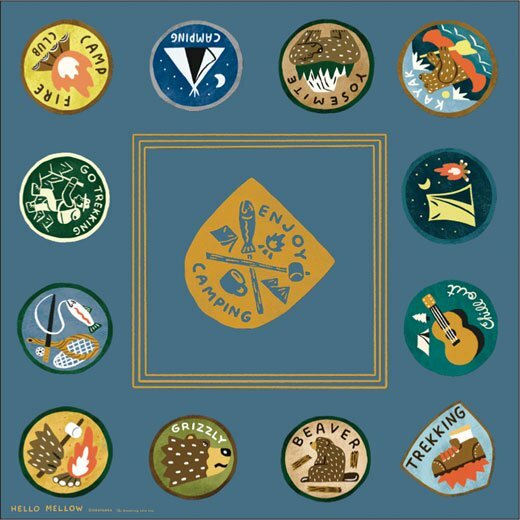 Okataoka 露營熊 純棉茶巾 掛布｜日本 Greeting Life