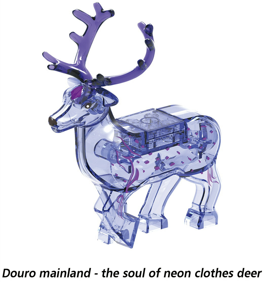 Douro Mainland - The Soul of Neon Clothes Deer Custom Minifigures Minifigs Fit Lego XH1762