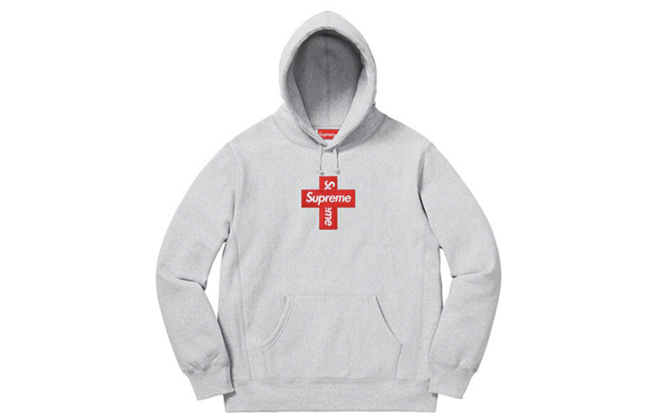 Supreme Cross Box Logo Hooded Sweatshirt