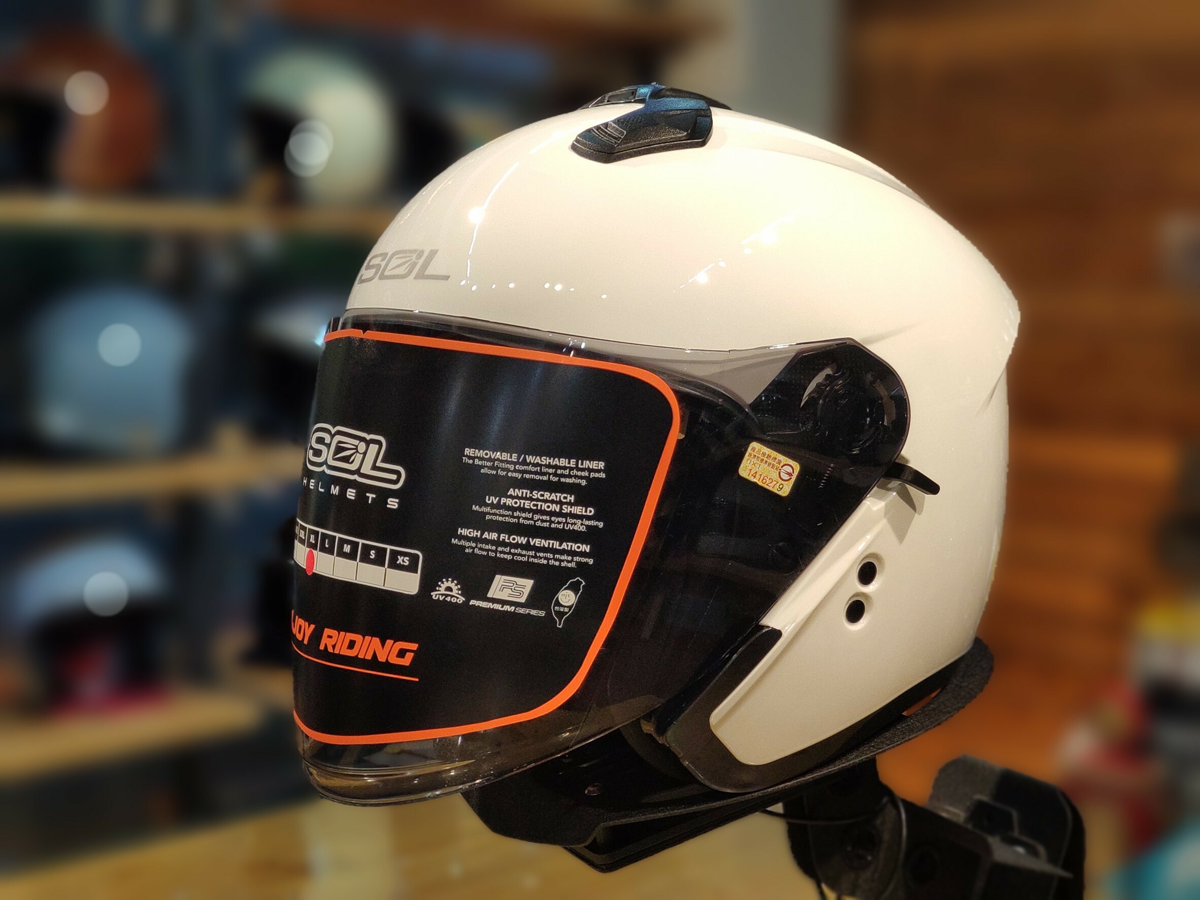 SOL SO-XP 白 3/4罩 SOXP