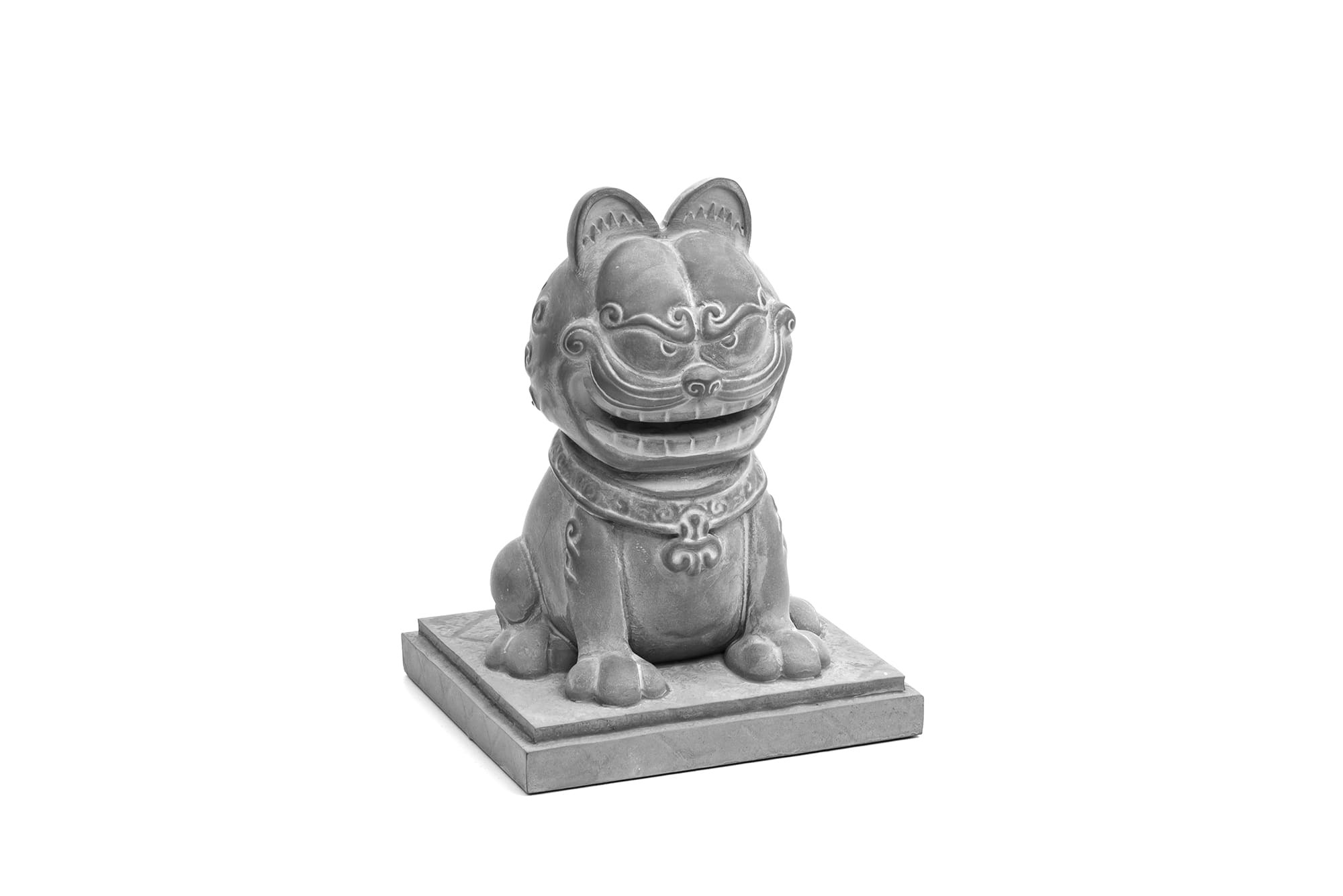 “加菲貓-歐弟-聯名-石像-公仔-媽祖遶境-Garfield-Odie-toy-Arttoy-desginertoy-resin-figures”