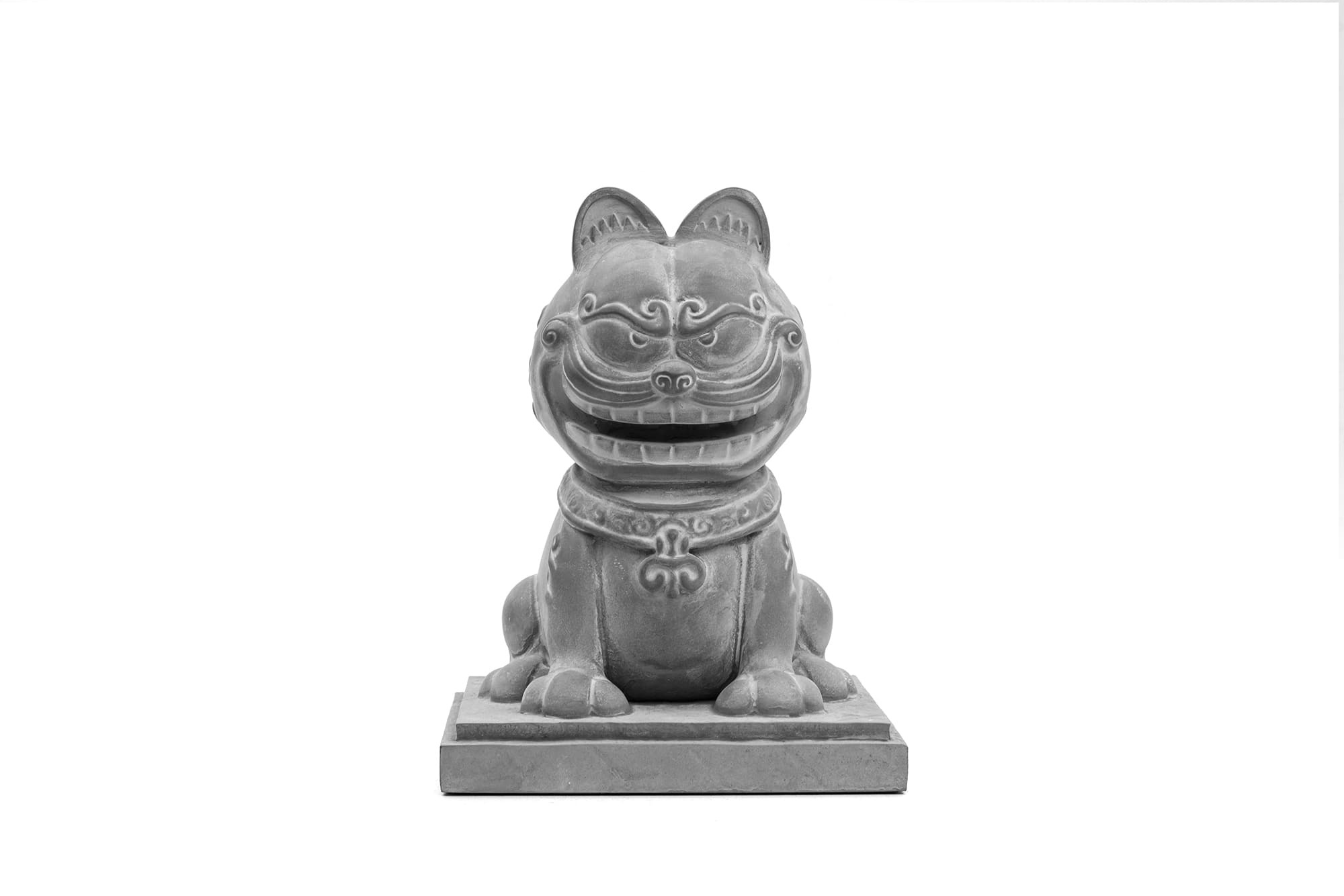 “加菲貓-歐弟-聯名-石像-公仔-媽祖遶境-Garfield-Odie-toy-Arttoy-desginertoy-resin-figures”