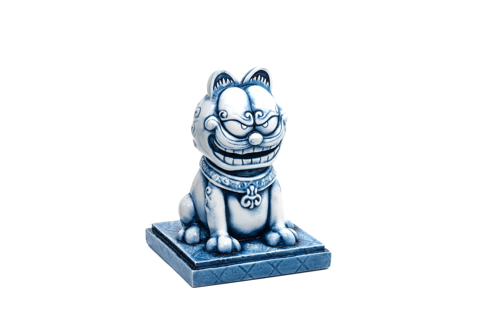 加菲貓-歐弟-聯名-青花瓷-公仔-媽祖遶境-Garfield-Odie-toy-Arttoy-desginertoy-resin-figures