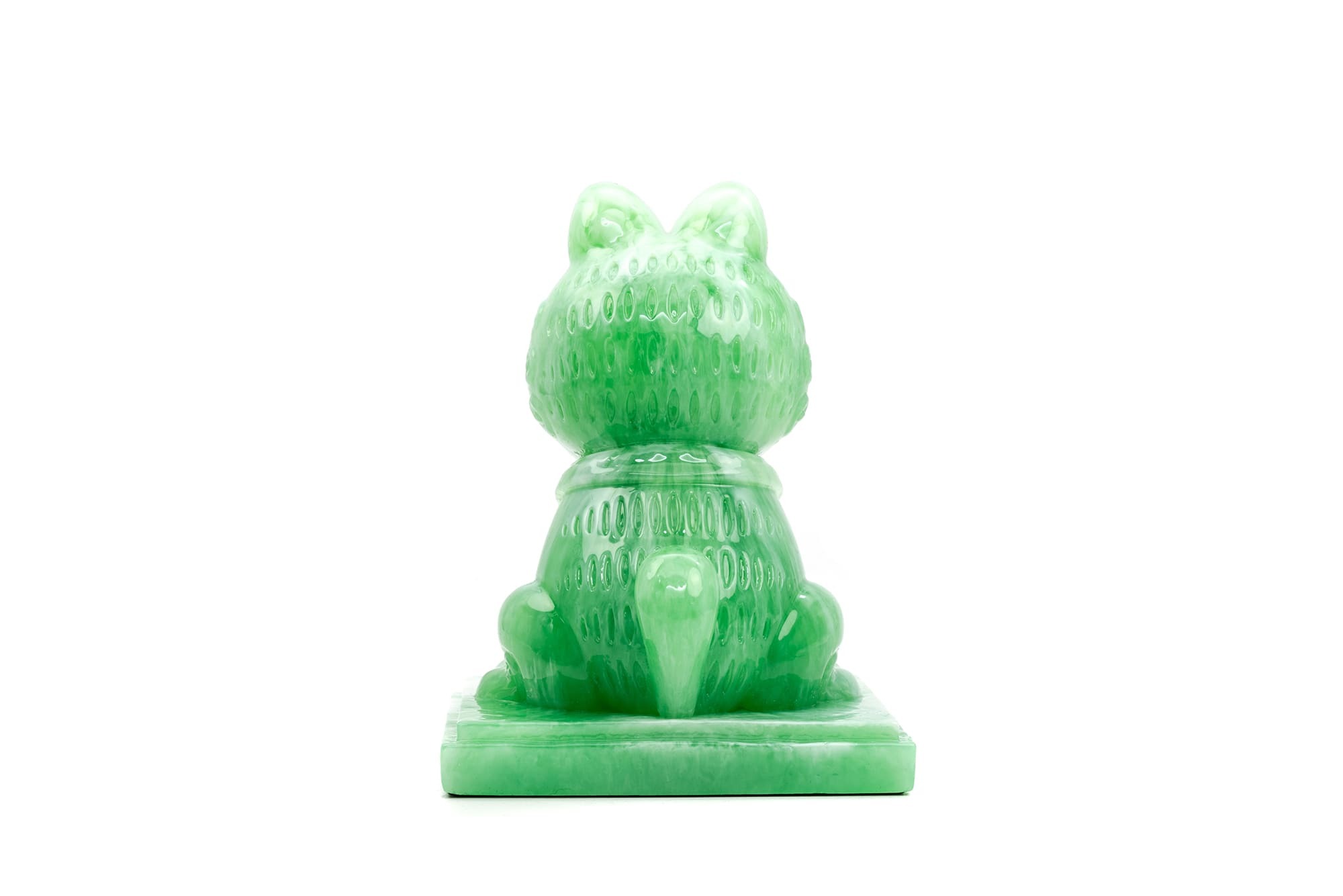 “加菲貓-歐弟-聯名-玉石-公仔-媽祖遶境-Garfield-Odie-toy-Arttoy-desginertoy-resin-figures”