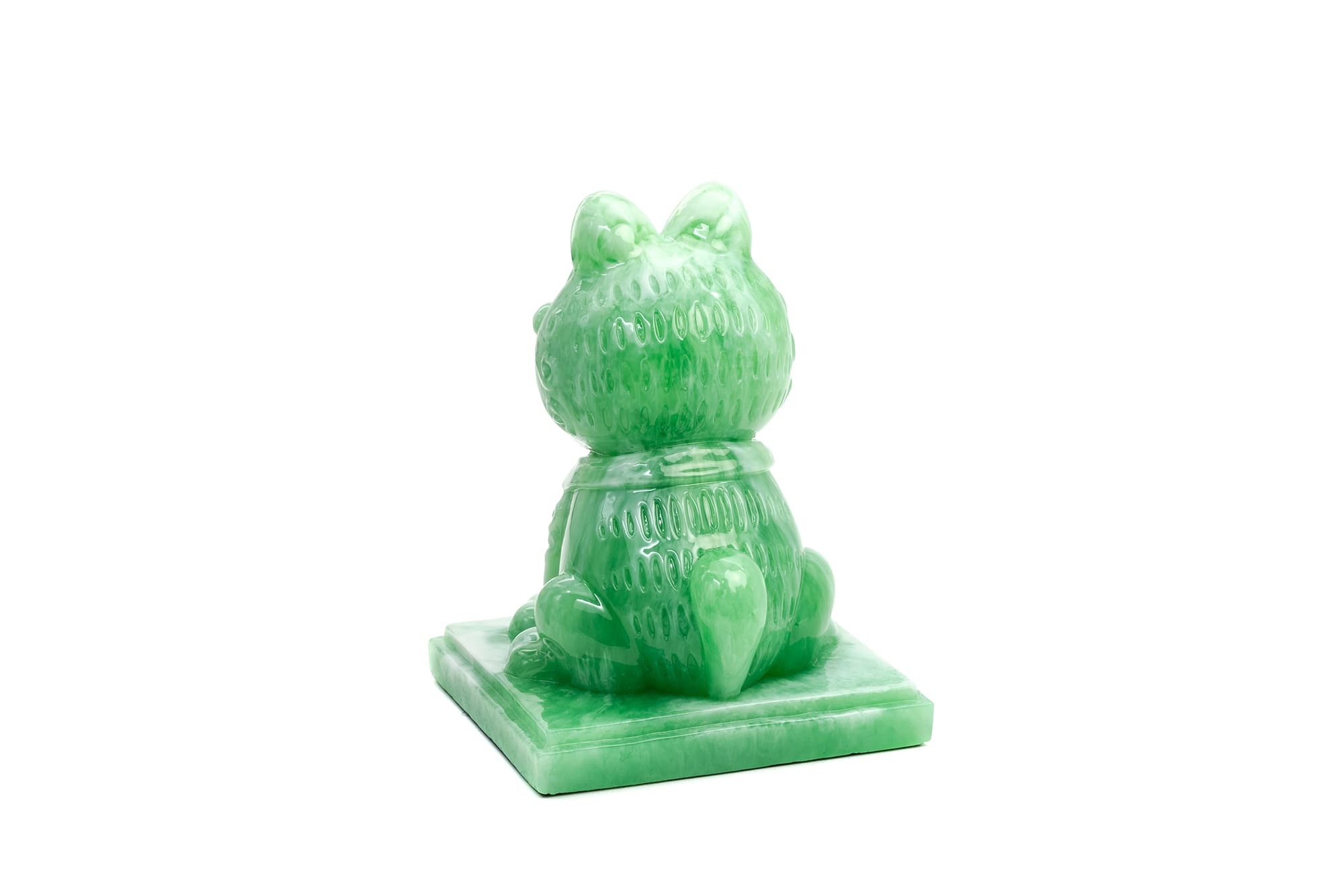 “加菲貓-歐弟-聯名-玉石-公仔-媽祖遶境-Garfield-Odie-toy-Arttoy-desginertoy-resin-figures”