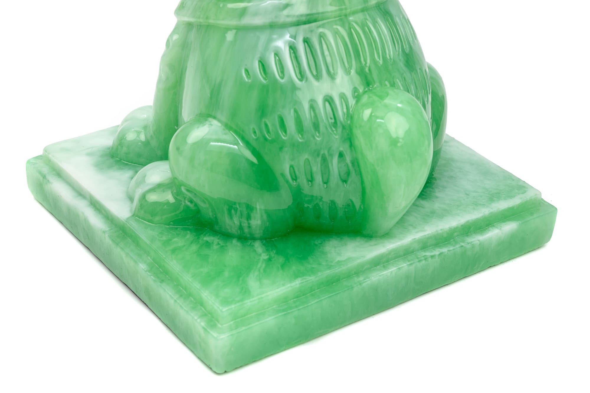 “加菲貓-歐弟-聯名-玉石-公仔-媽祖遶境-Garfield-Odie-toy-Arttoy-desginertoy-resin-figures”