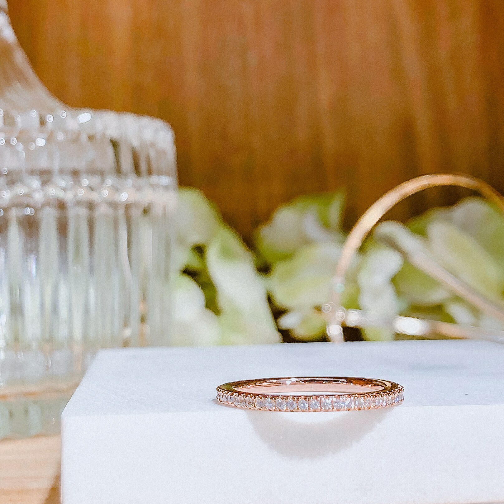 知性排鑽 純銀戒指