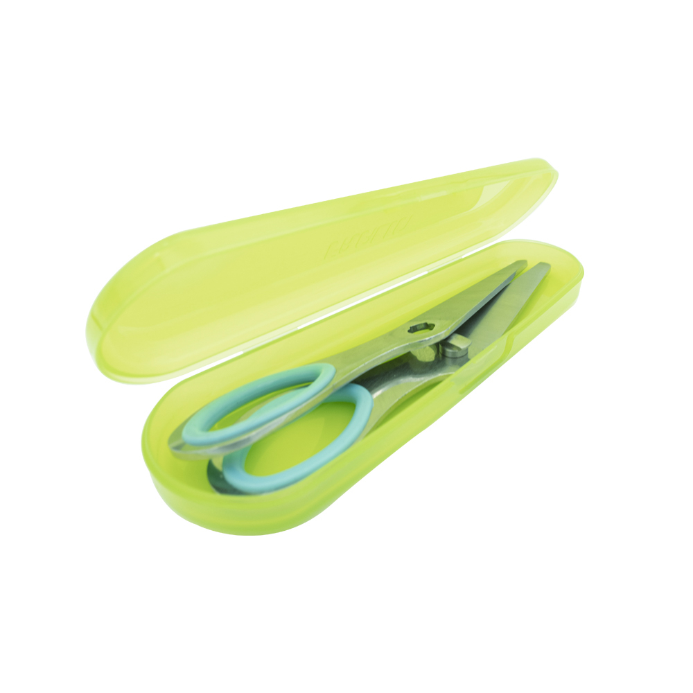 【FARLIN】攜帶型不鏽鋼食物剪(附收納盒)-綠