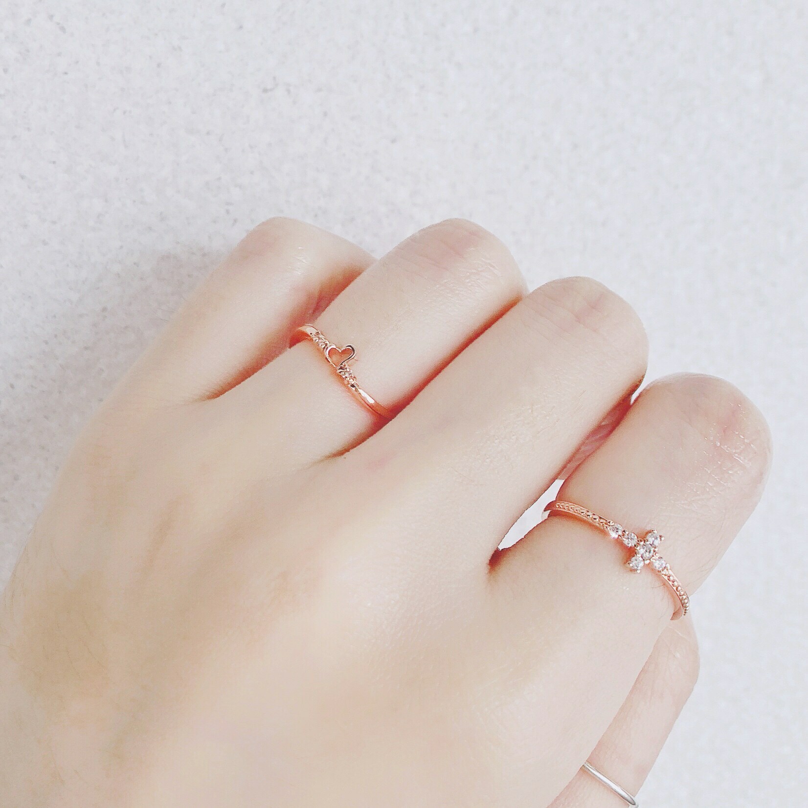 流線愛心縷空 純銀戒指