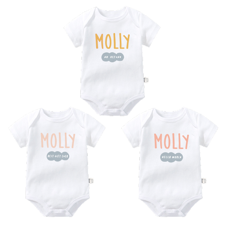 美式姓名款 - 3件包屁衣禮盒組