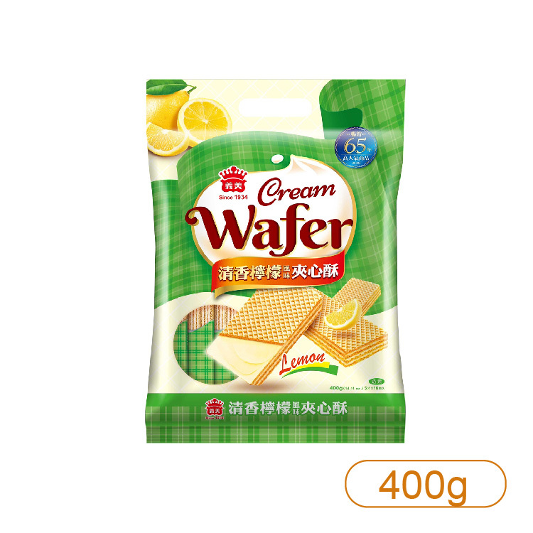 【義美】清香檸檬夾心酥經濟包 400g