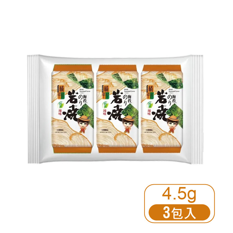 【橘平屋】辣味岩燒海苔5.4g (3包/入)