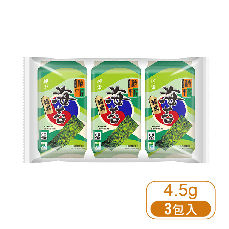 【橘平屋】韓式海苔5.4g (3包/入)