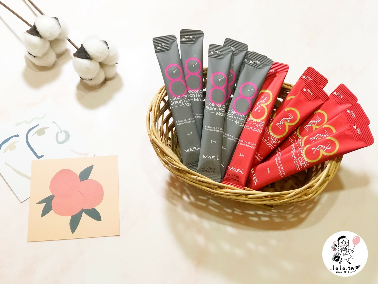 📦現貨+預購 Masil-3次方洗髮精 / 8秒髮膜 沙龍級旅行包 8ml🌼