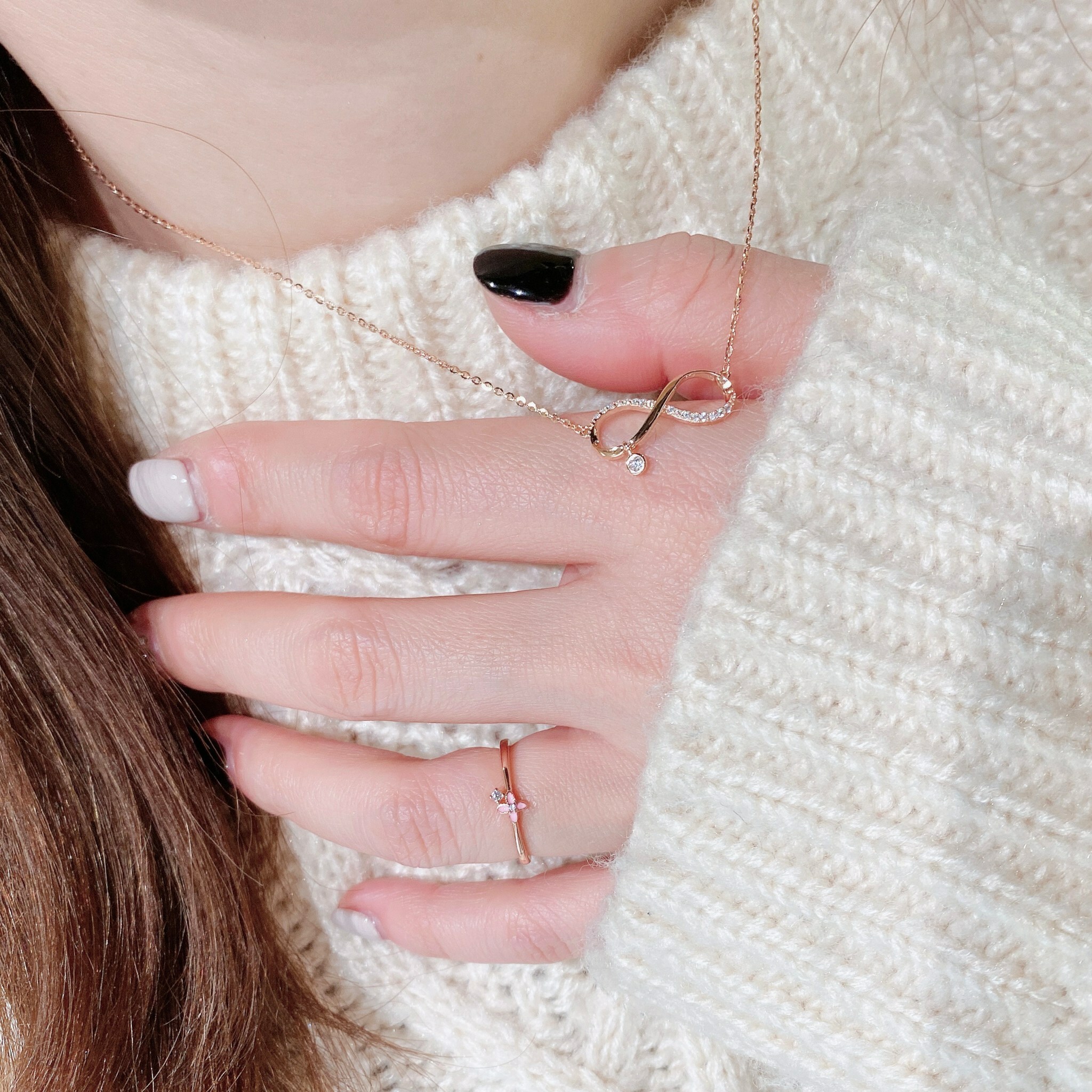 戀戀小花 純銀戒指