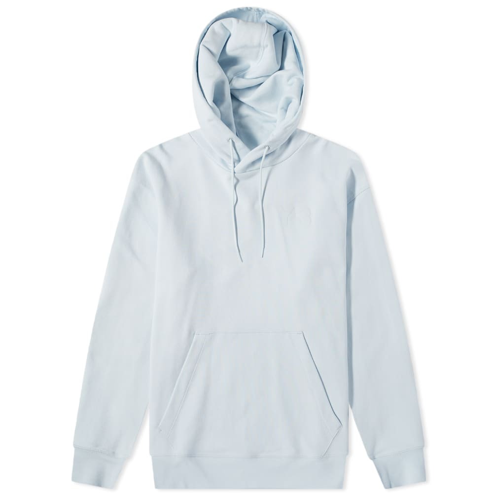 【 Y-3 M CL LC HOODIE 胸前LOGO帽TEE - 淺藍 】
