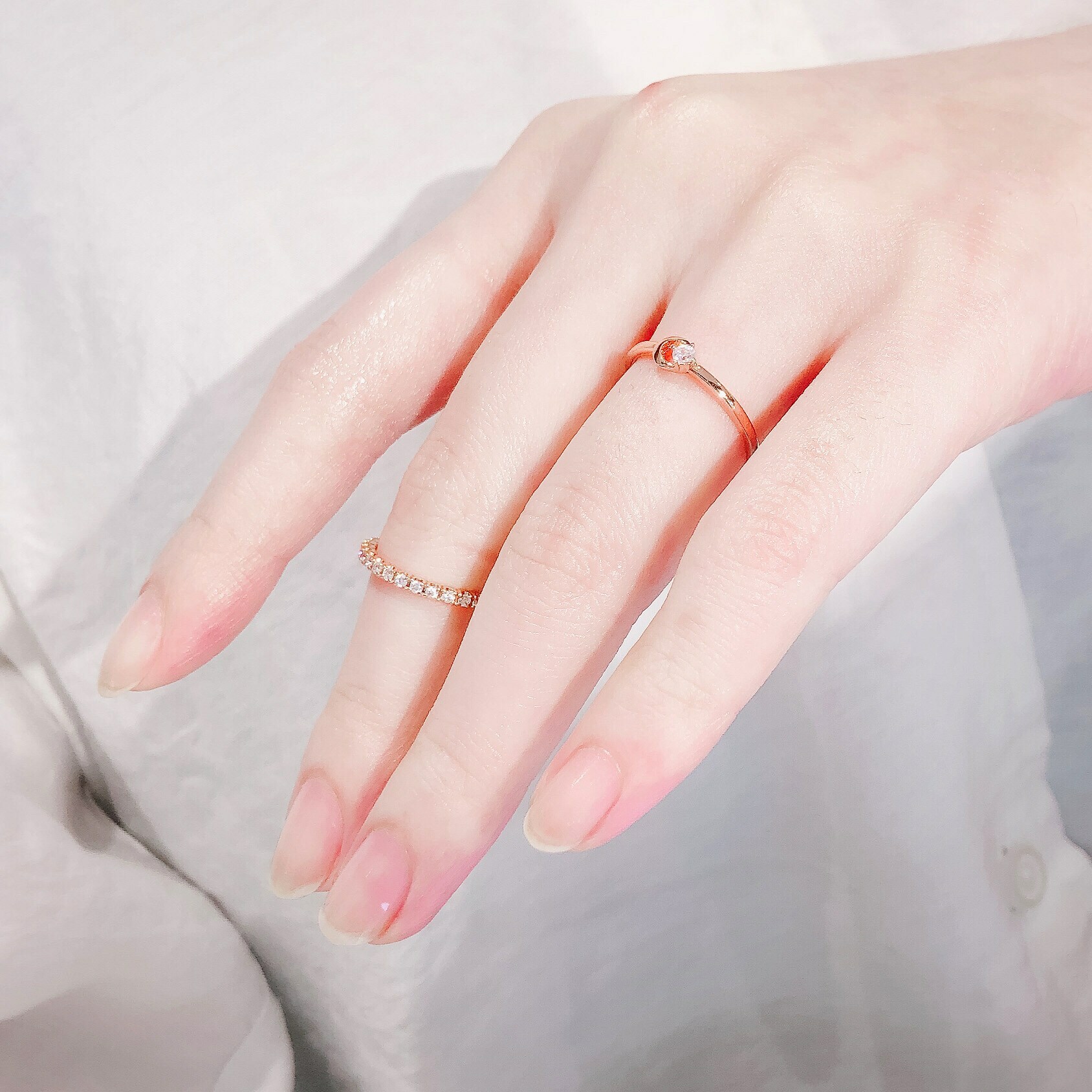 月光焦點 純銀戒指