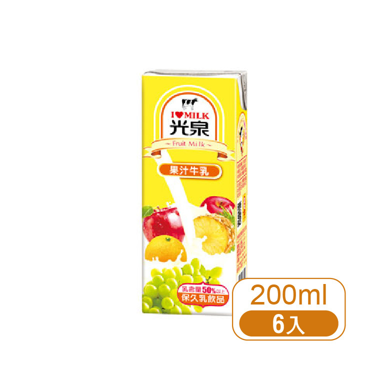 【光泉】果汁保久乳-6入
